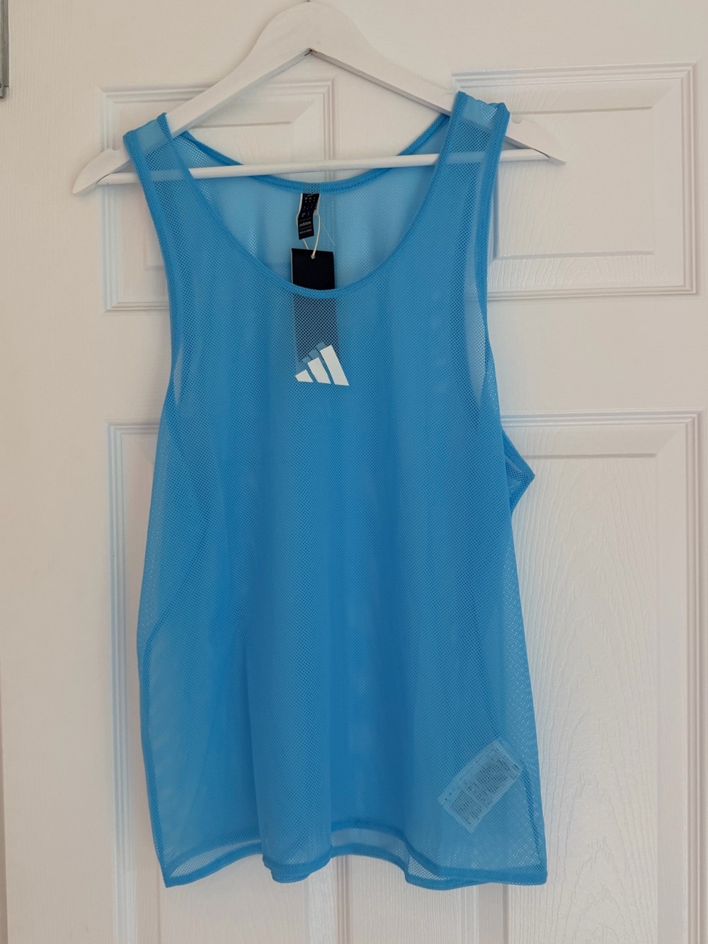 Adidas Pro Bib Blue Mesh Training Tank Top NWT S/M